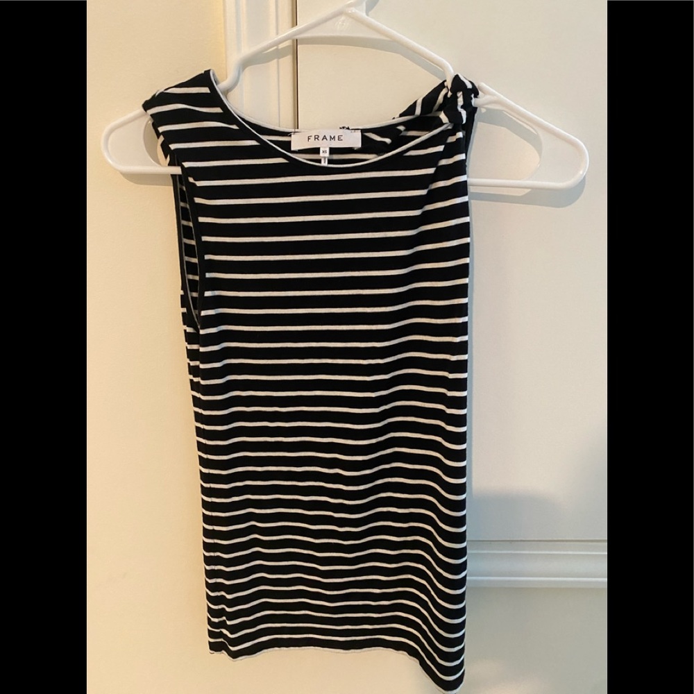 Frame stripped tank top